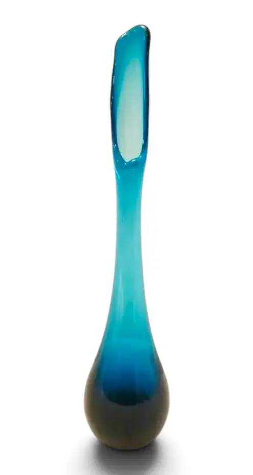 Viking Bluenique Swung Glass Vase