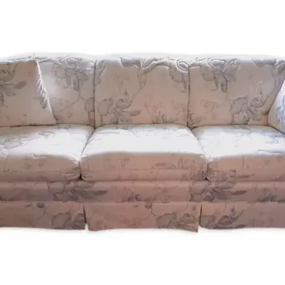 Floral Printed Fabric Couch