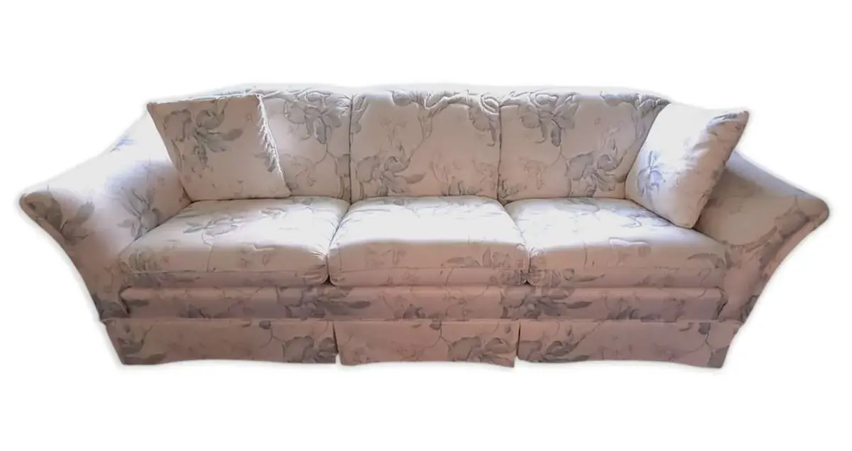Floral Printed Fabric Couch