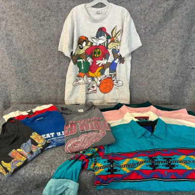 Vintage Men’s Shirts & Tops | Looney Tunes, Ocean Pacific, Detroit Red Wings & More