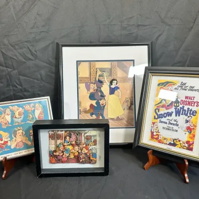 Disney Snow White & Seven Dwarfs | Certified Sericel, Lithograph & Framed Art