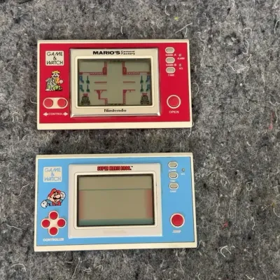 Nintendo Game & Watch | Super Mario Bros. & Mario’s Cement Factory | Set of 2