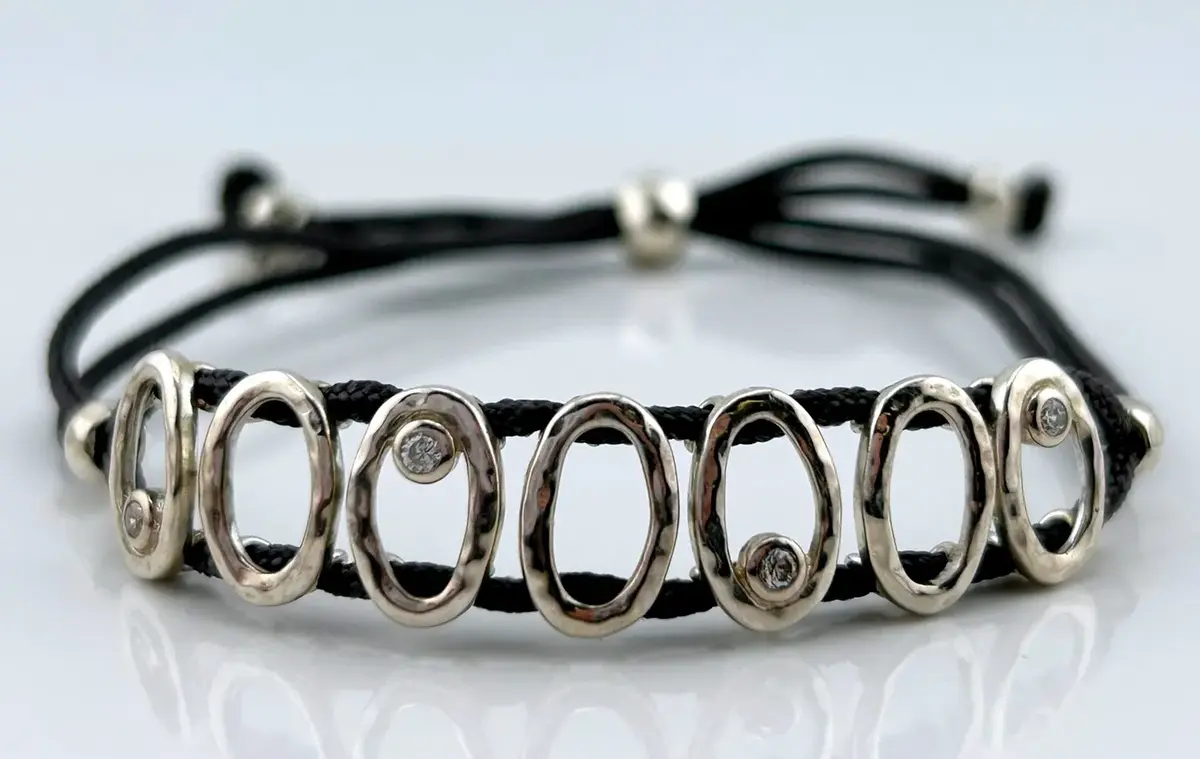 Corded Sterling Silver Bracelet