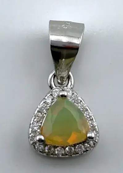 Opal Sterling Silver Pendant