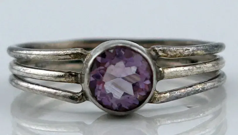 Amethyst Sterling Silver Ring