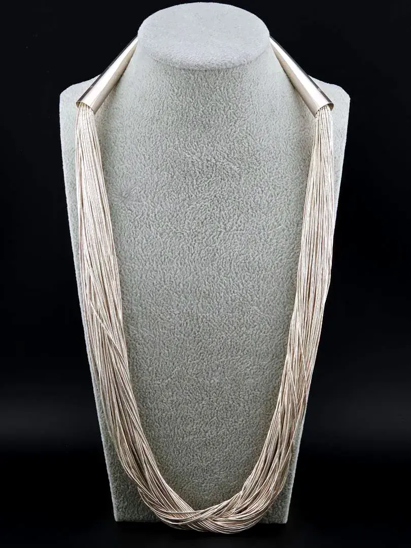 Heavy Carolyn Pollack Sterling Silver Liquid Silver Necklace