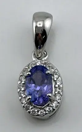 Tanzanite Sterling Silver Pendant