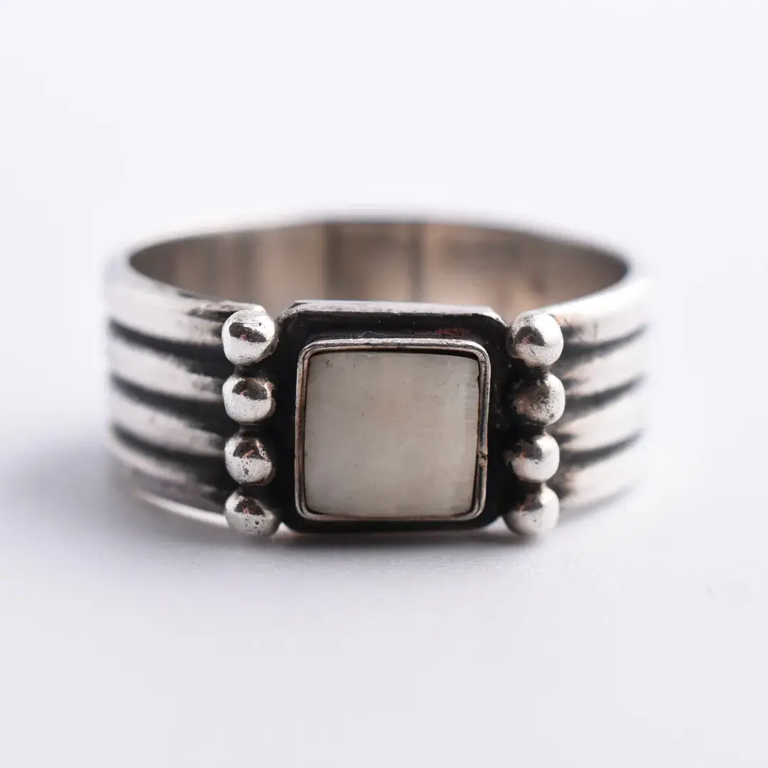 Grooved Sterling Silver Ring