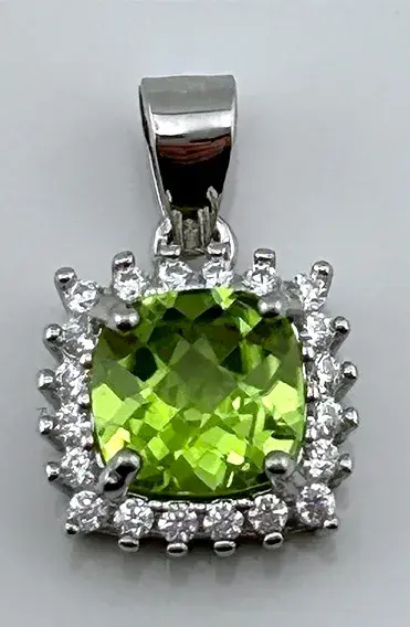 Peridot Sterling Silver Pendant