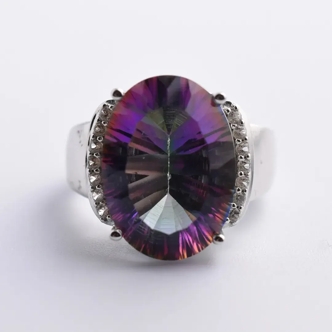 Mystic Doublet Sterling Silver Ring
