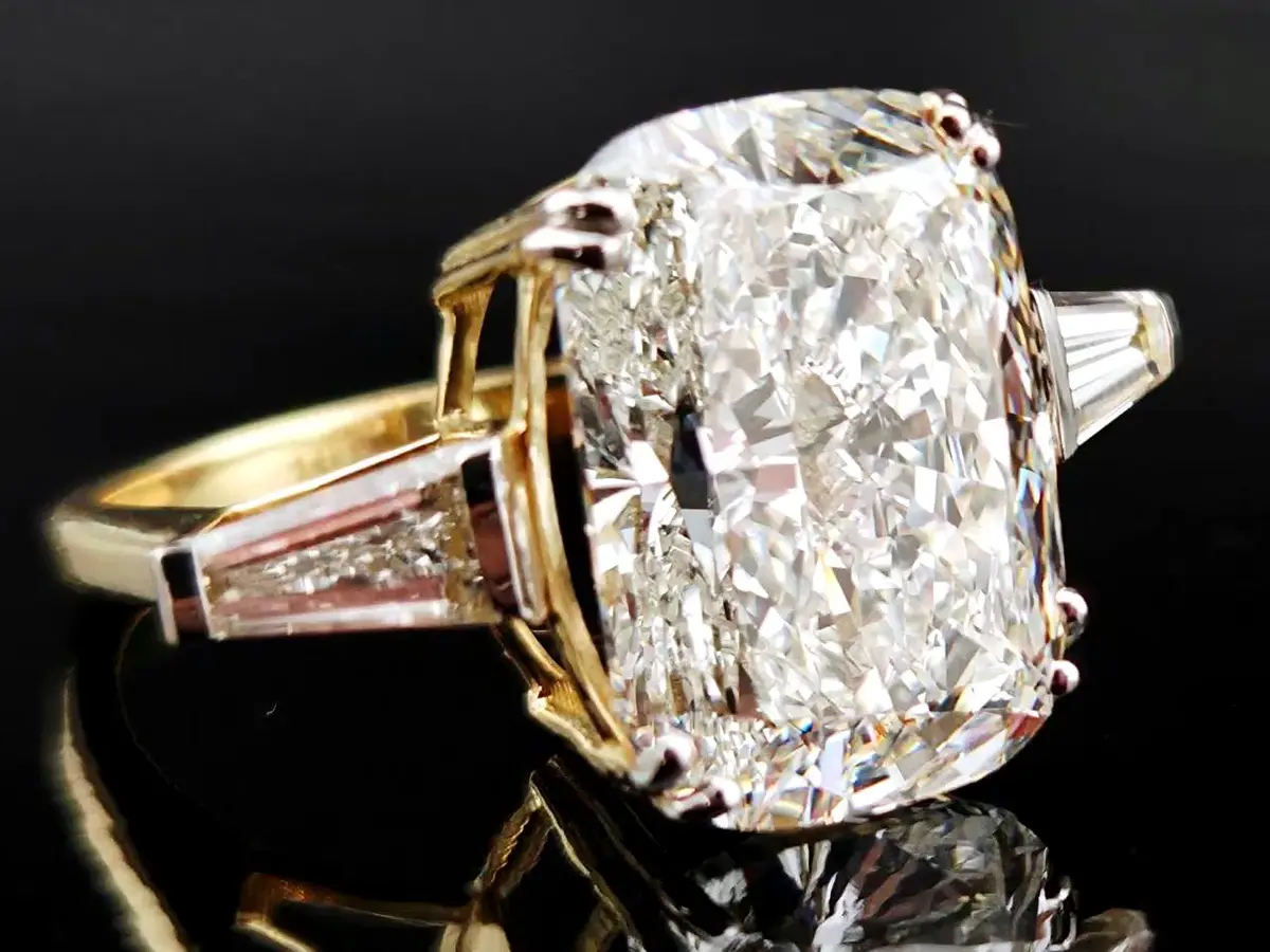 9.54ctw Lab Diamond 14k Gold Statement Ringw/ IGI Report