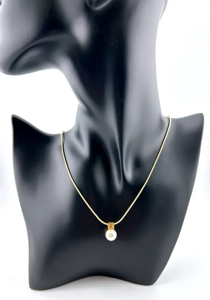 Majorca Pearl Gold Vermeil Sterling Silver Necklace