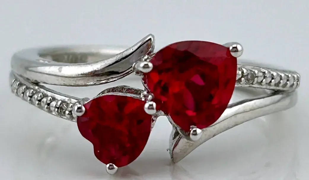 Ruby Sterling Silver Ring