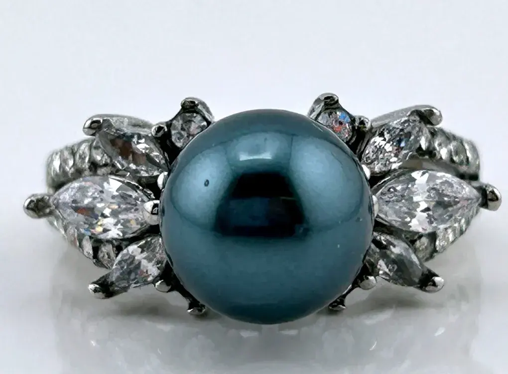 Pearl Stainless Steel Ring