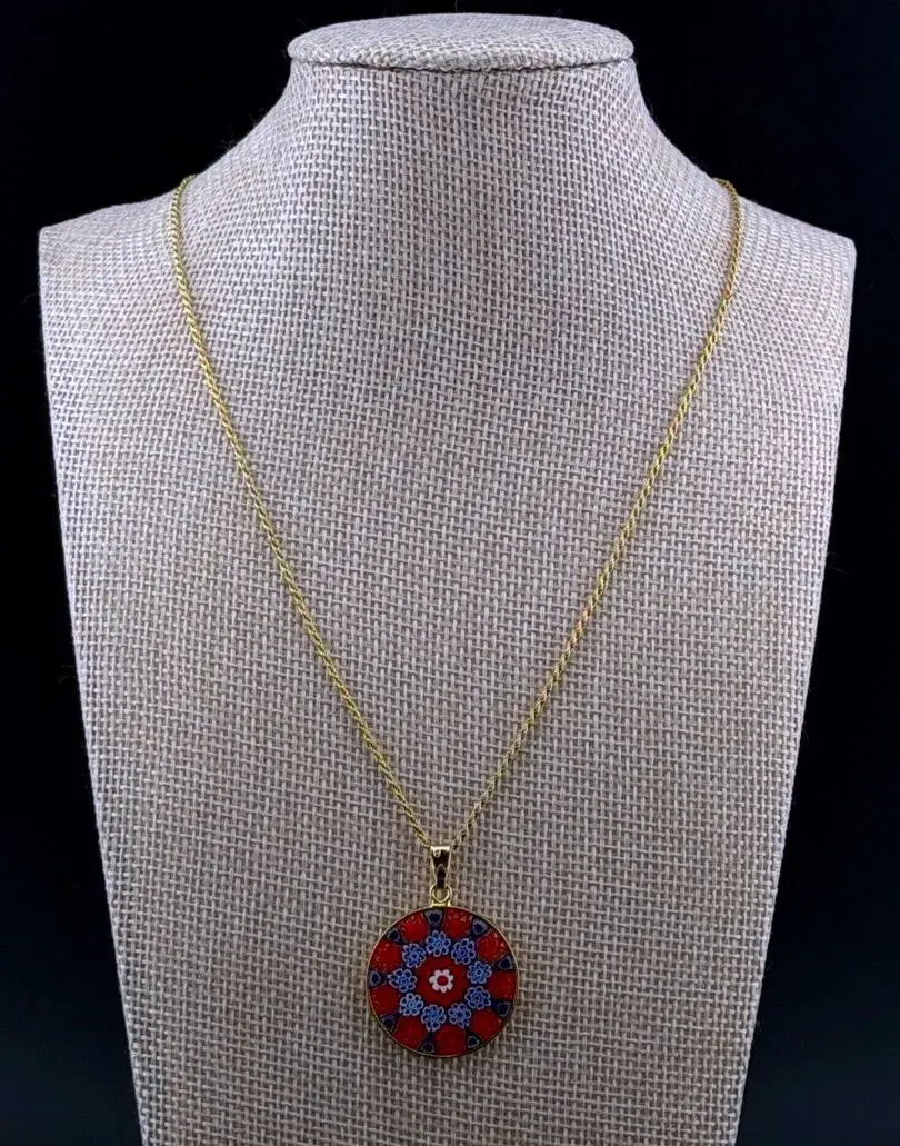 Murano Glass Gold Vermeil Necklace  