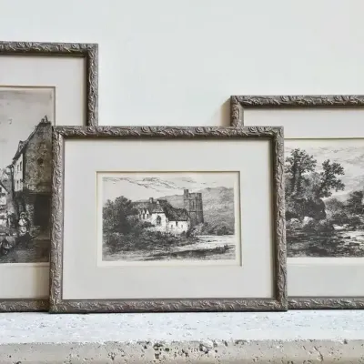 Dinan, Stokesay Castle & Mill on the Aran (Etchings/Prints)