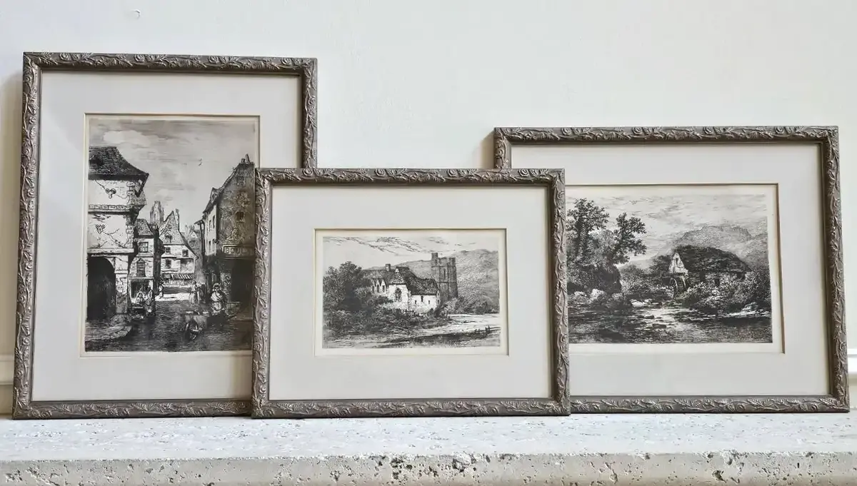 Dinan, Stokesay Castle & Mill on the Aran (Etchings/Prints)