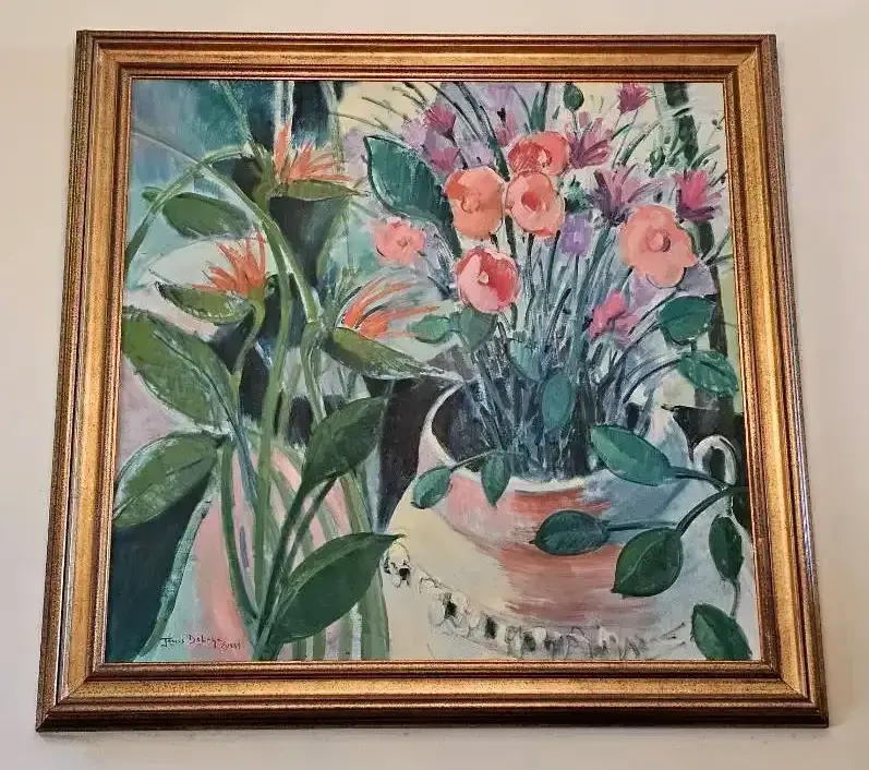 James DeLoye Original Floral Still Life, 1989