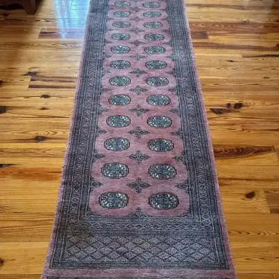 Oriental-Style Runner Rug With Fringe