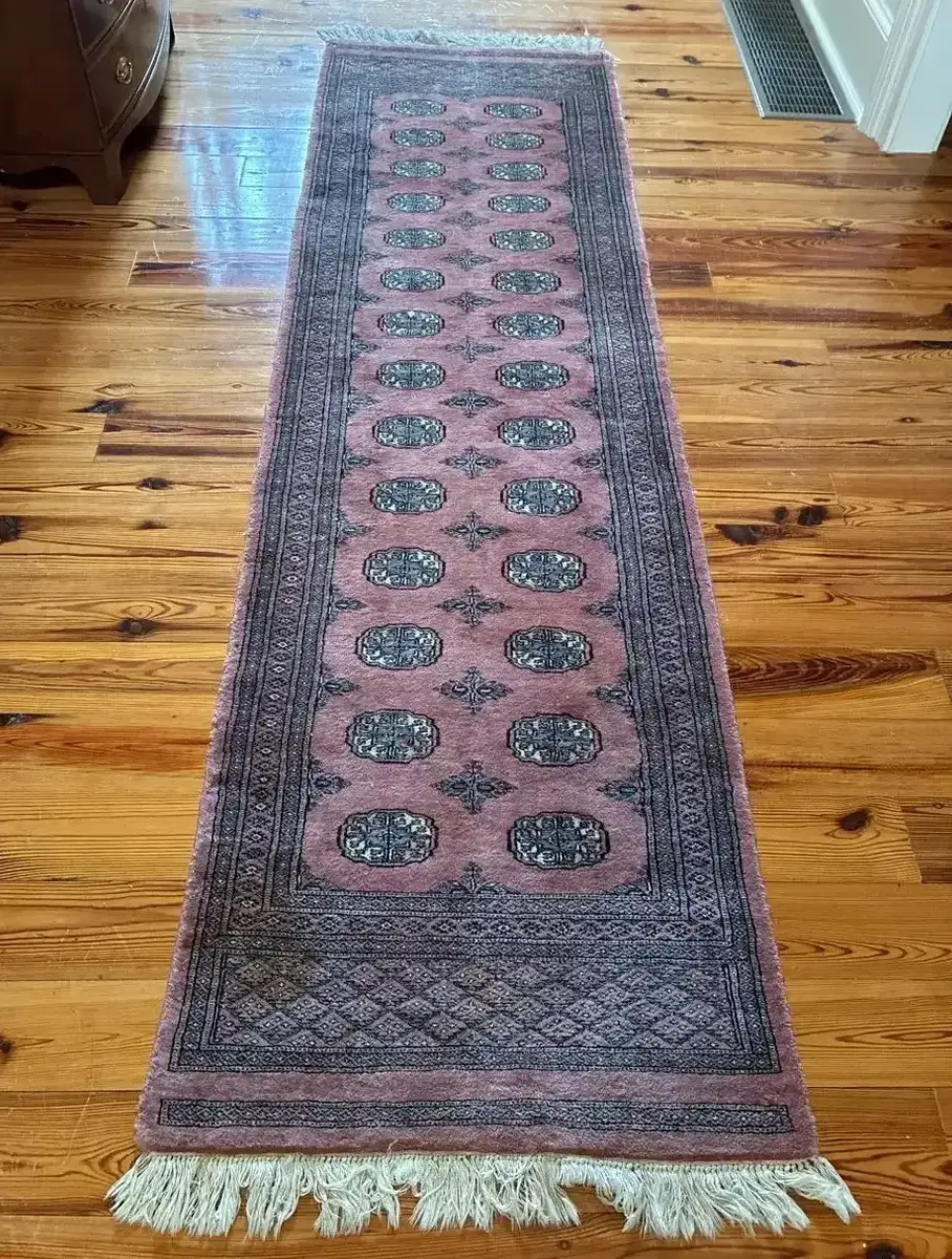 Oriental-Style Runner Rug With Fringe