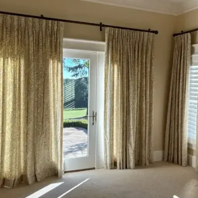Custom Lined Pinch-Pleat Drapery Panels – Two Sets