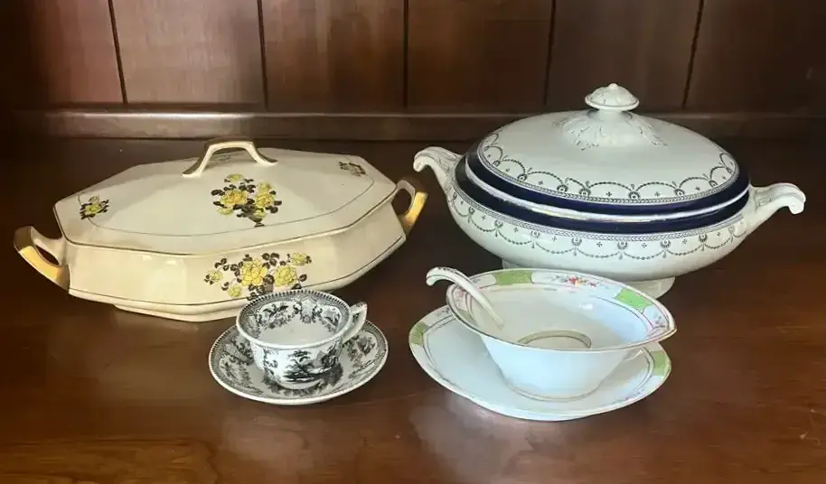 Nippon, Martha Washington & Caledonia Porcelain Serving Pieces