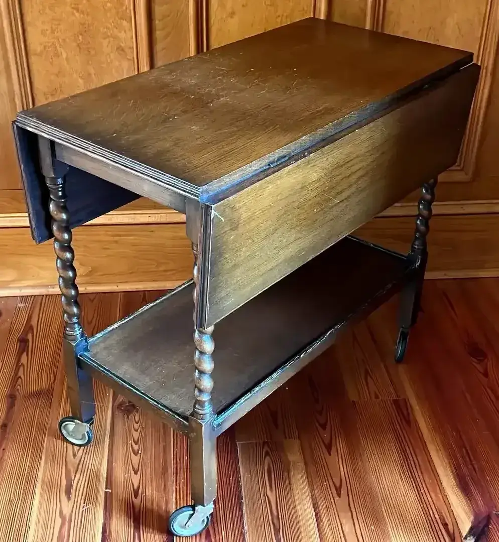 Drop-Leaf Tea Cart & Butler’s Table