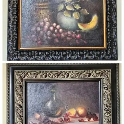 Mev Rozsman Signed Original Still Life Pair