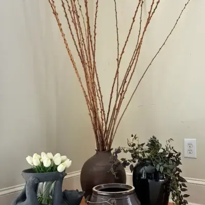 Decorative Vases & Cat Plant Stand