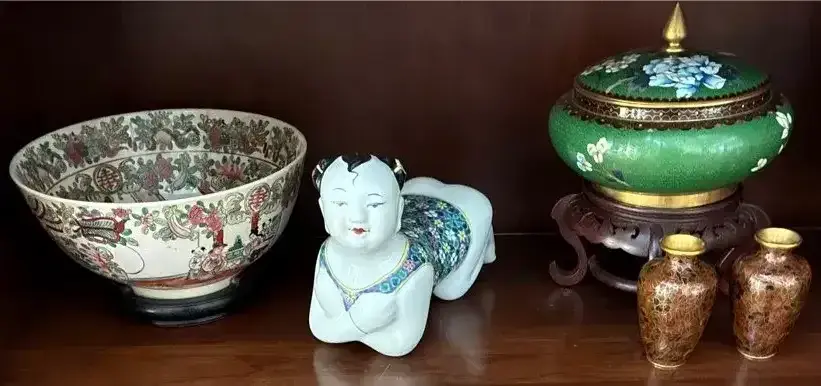 Asian Porcelain, Cloisonné & Decorative Accents