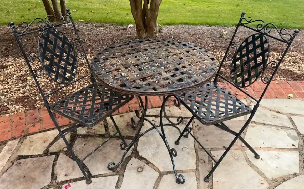 Wrought Iron Patio Bistro Set
