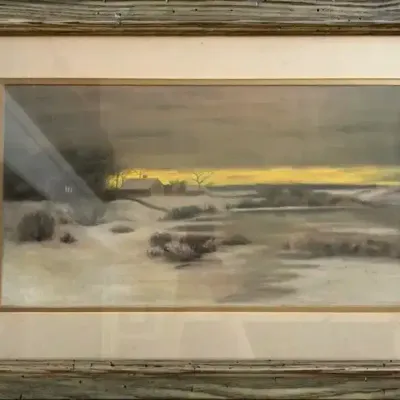 Lucy B. Wimberly Winter Landscape After Bruce Crane, Early 20th Century