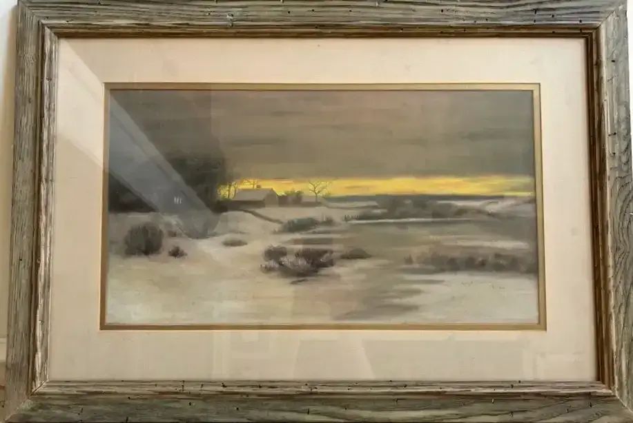 Lucy B. Wimberly Winter Landscape After Bruce Crane, Early 20th Century