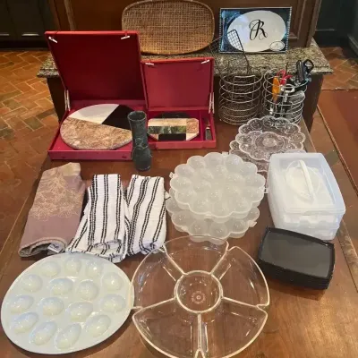 Marble Serving Pieces, Mud Pie Cheese Tray & Kitchen Accessories
