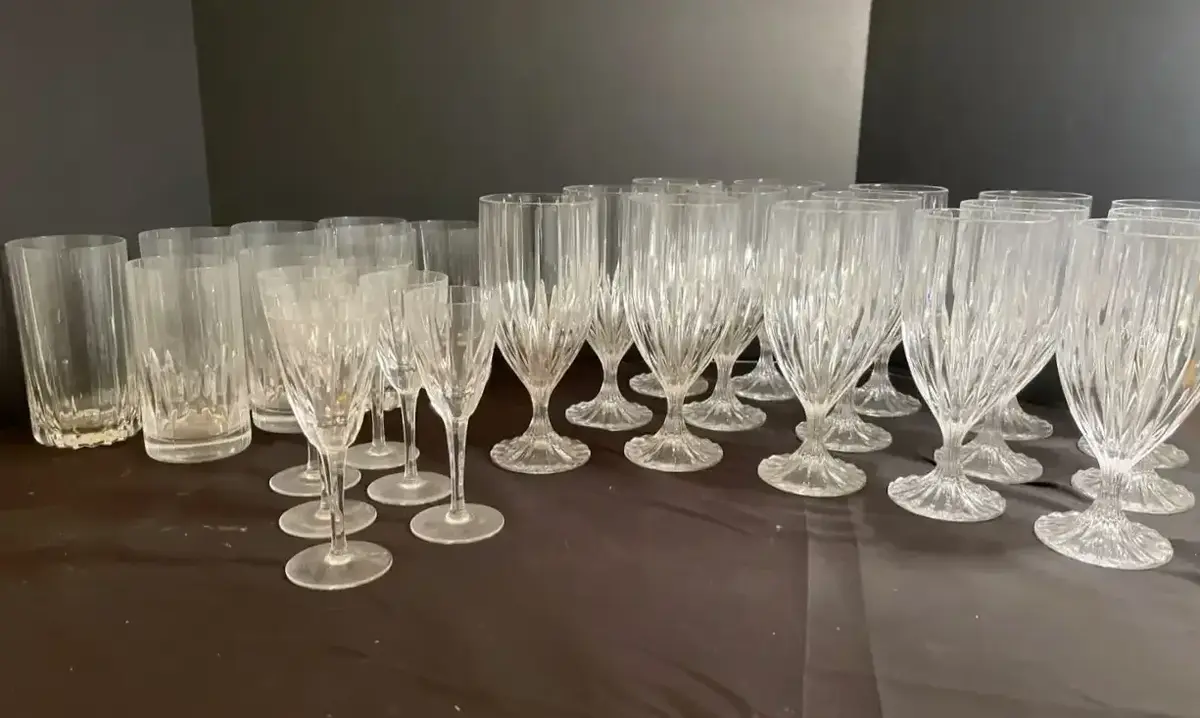 Mikasa Park Lane Crystal & Vintage Beverage Glasses