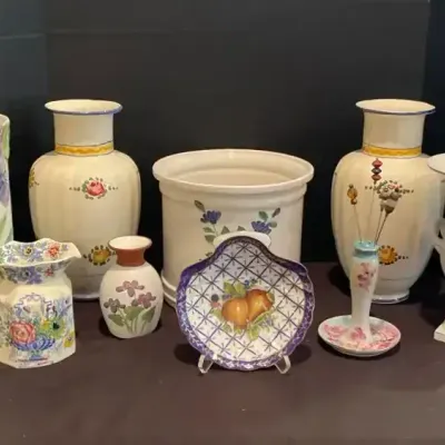Herend, Limoges & Italian Decorative Pottery