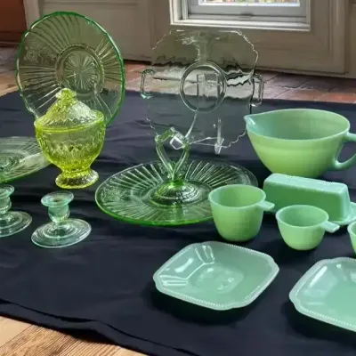 Jadeite & Green Depression Glass