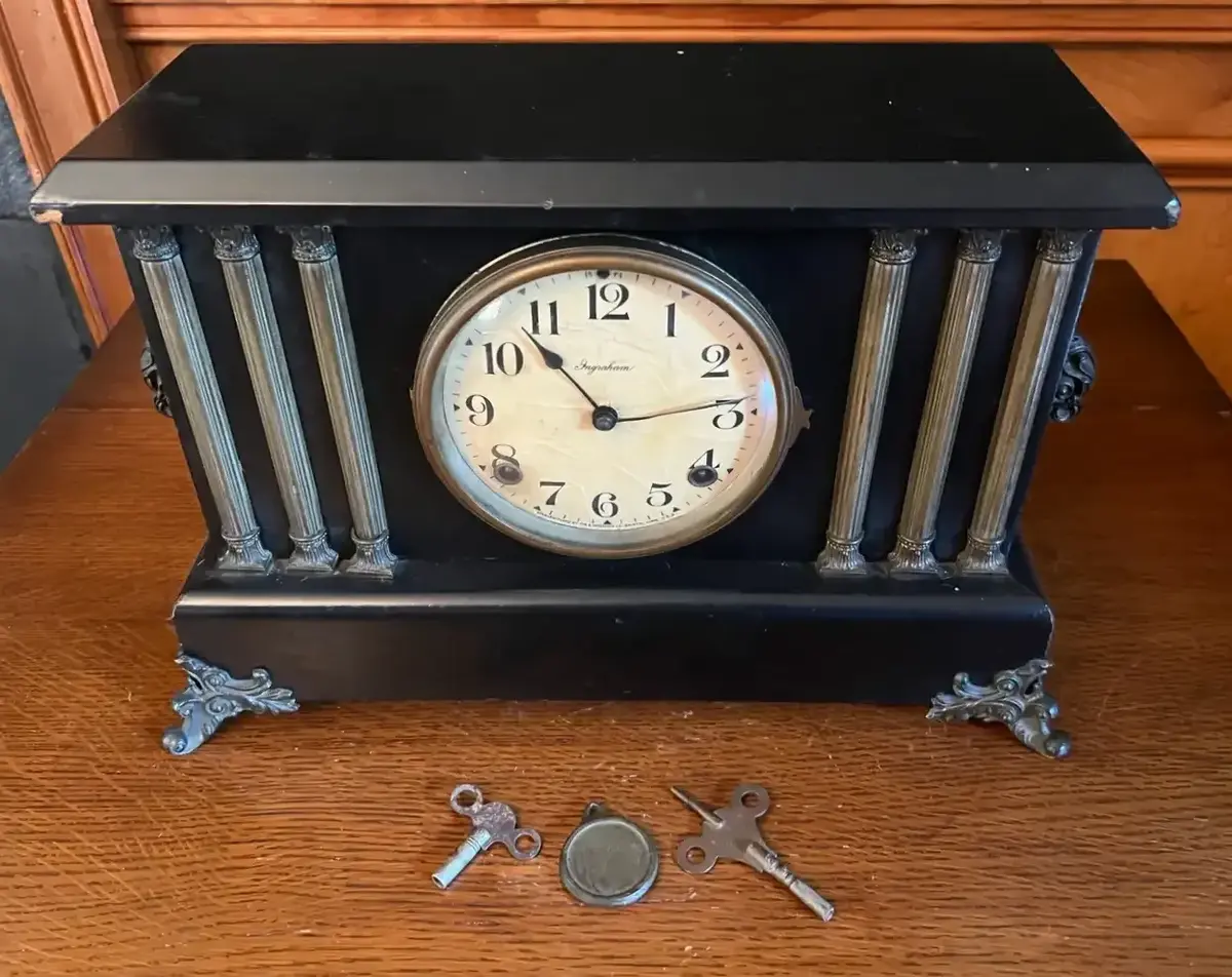 E. Ingraham 8-Day Neoclassical Mantel Clock