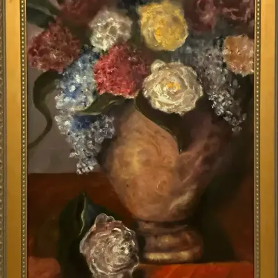 Floral Still Life Oil on Canvas