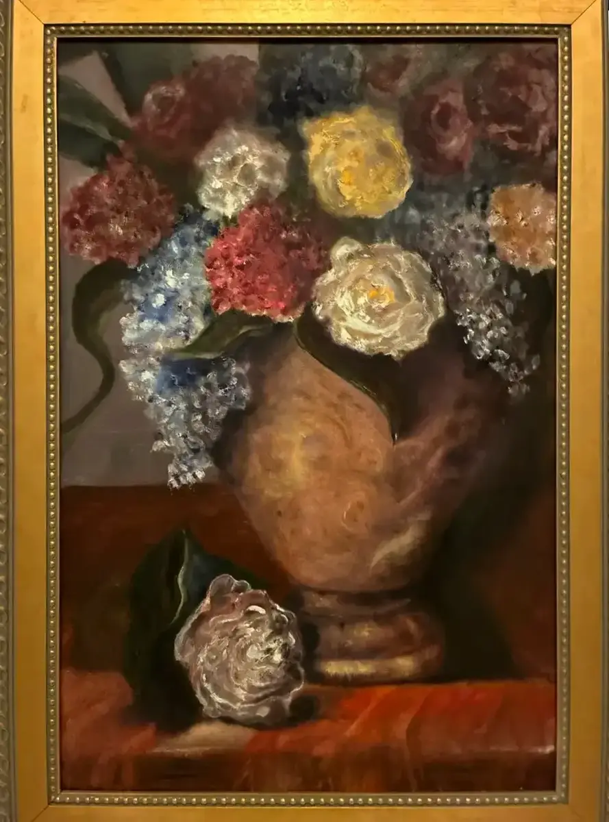 Floral Still Life Oil on Canvas