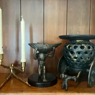 Brass, Bronze & Cast Iron Figural Décor