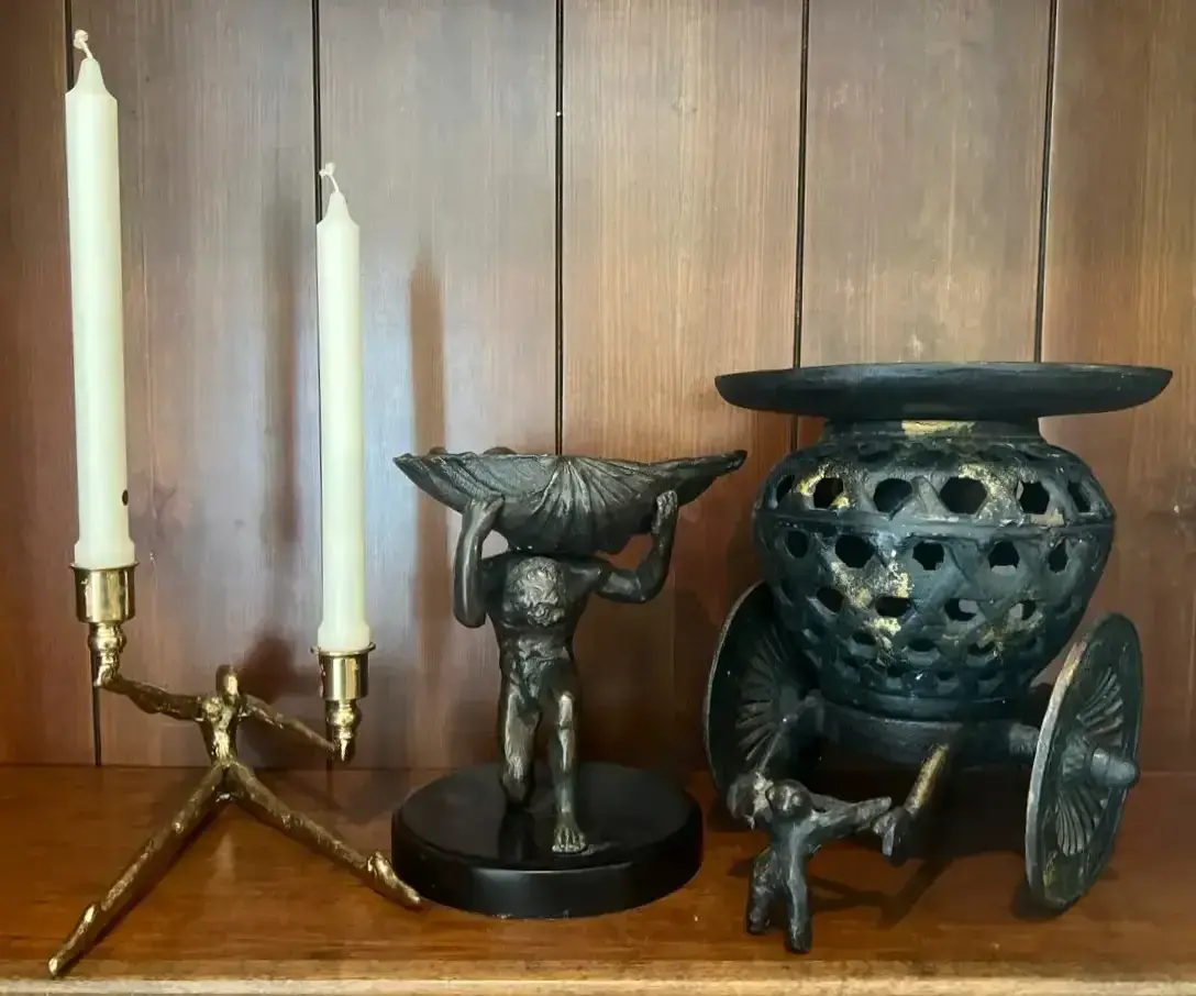 Brass, Bronze & Cast Iron Figural Décor