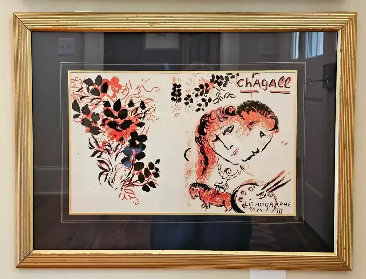 Marc Chagall “Lithographe III” Color Lithograph