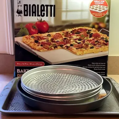 Bialetti Baking Stone & Chicago Deep Dish Pizza Pans