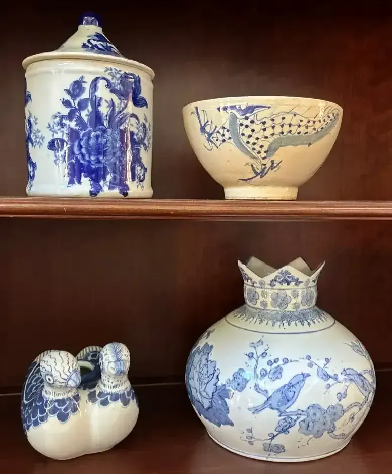 Blue & White Asian Porcelain Décor