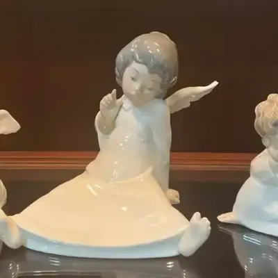 Lladró Porcelain Angel Figurines – Set of 3