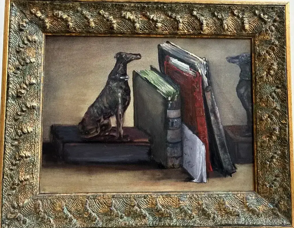 Mev Rozsman “Dogeared” Original Oil on Canvas