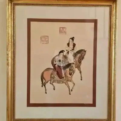 B. Chan “Ladies of the Court on Tang Horseback” Print