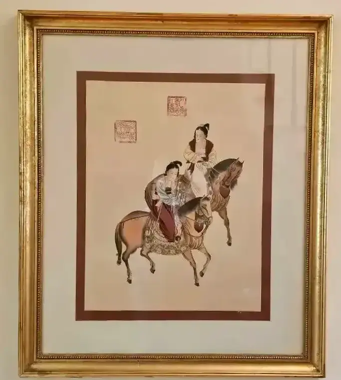 B. Chan “Ladies of the Court on Tang Horseback” Print