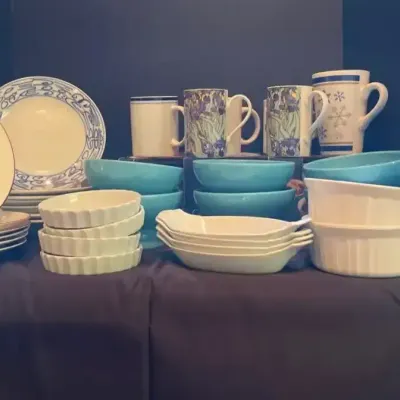 CorningWare, Apilco & Century Colorful Dinnerware
